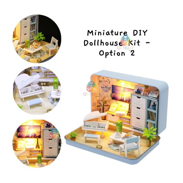 Miniature 3D Doll House Kit Box